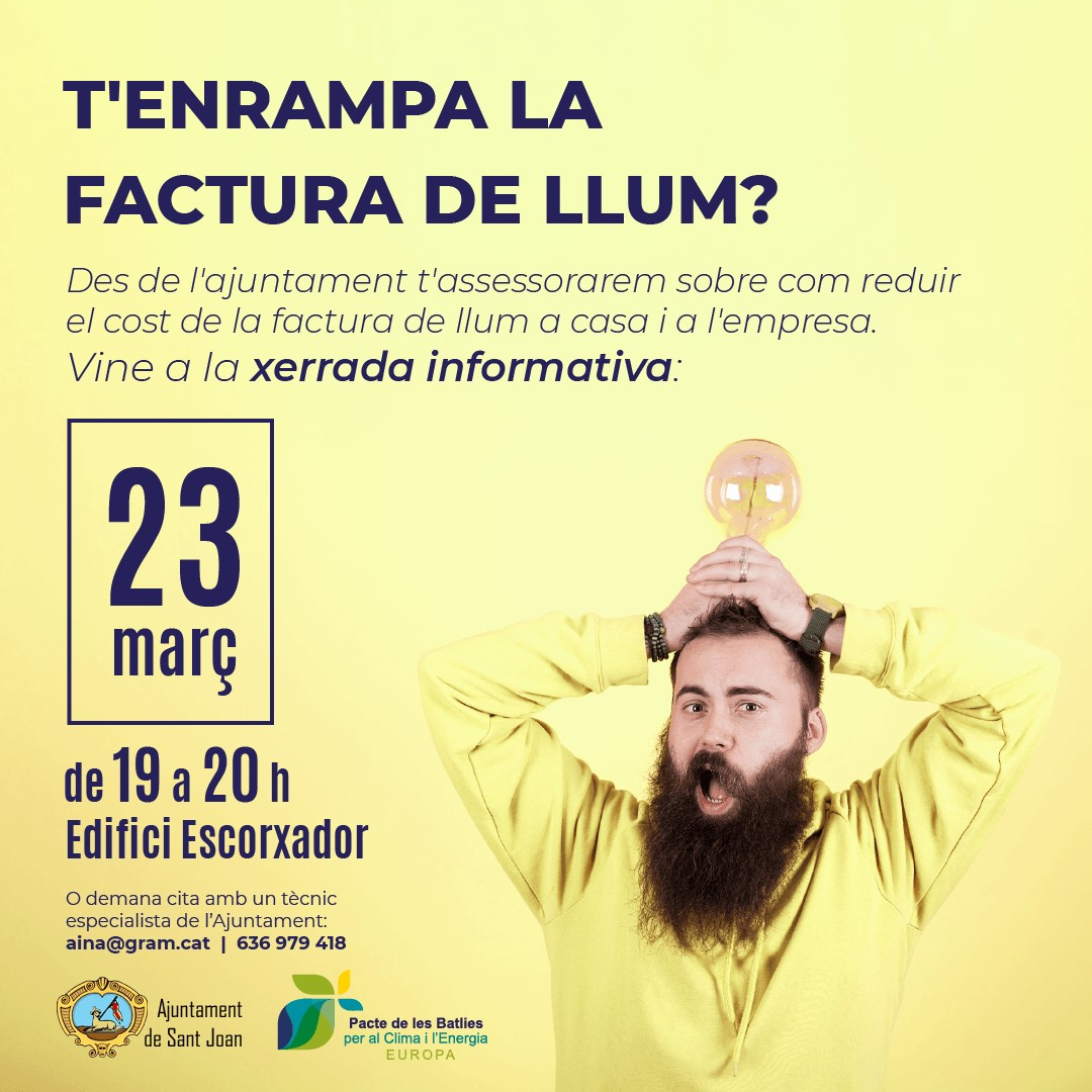 T'enrampa la factura de llum?