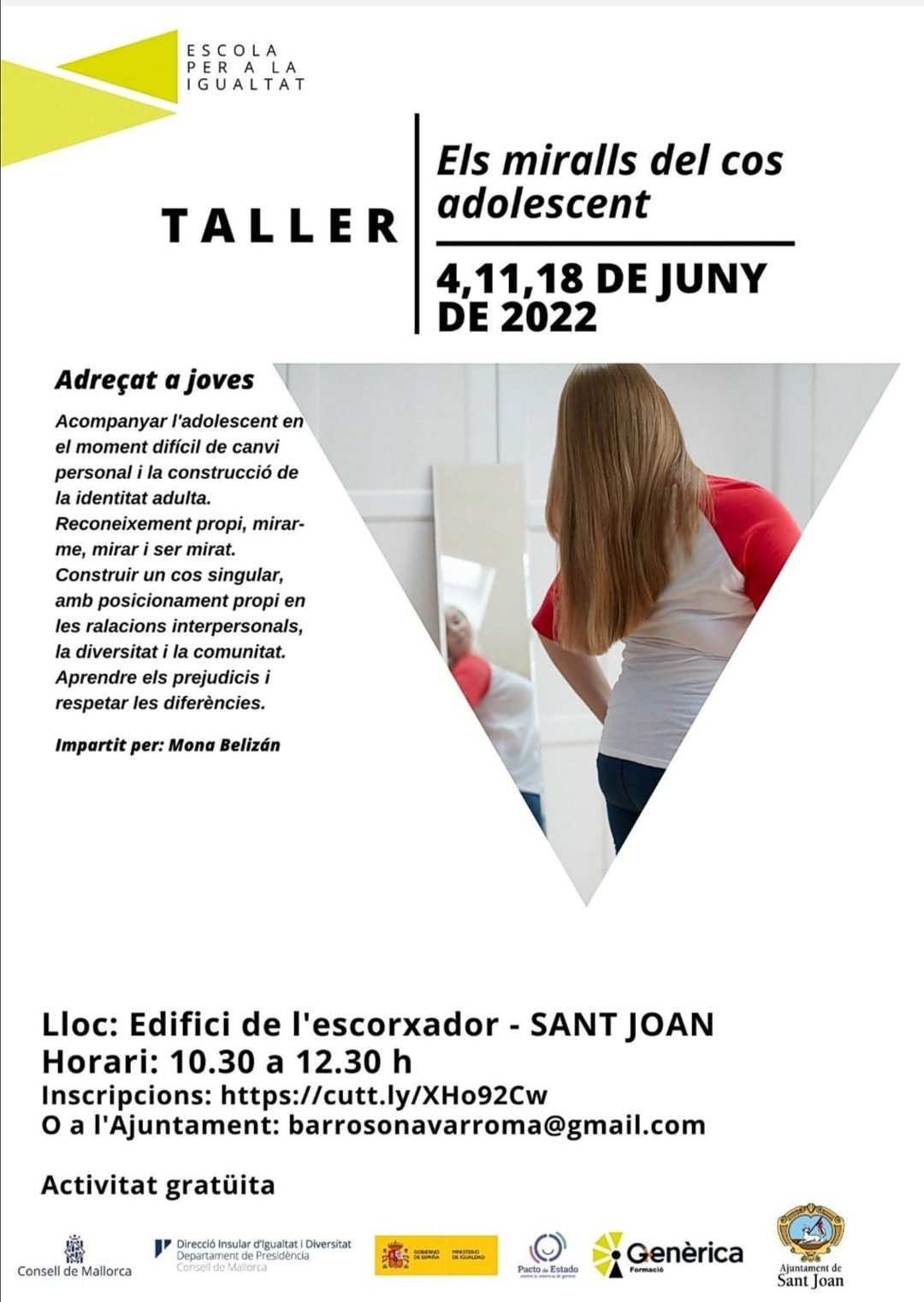 Taller "Els miralls del cos adolescent"