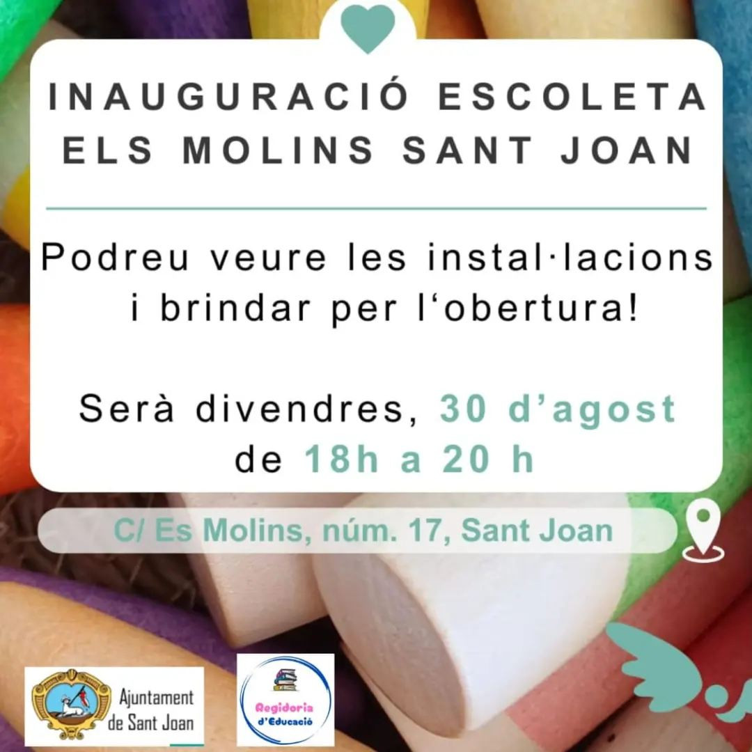 Inauguració escoleta Els Molins