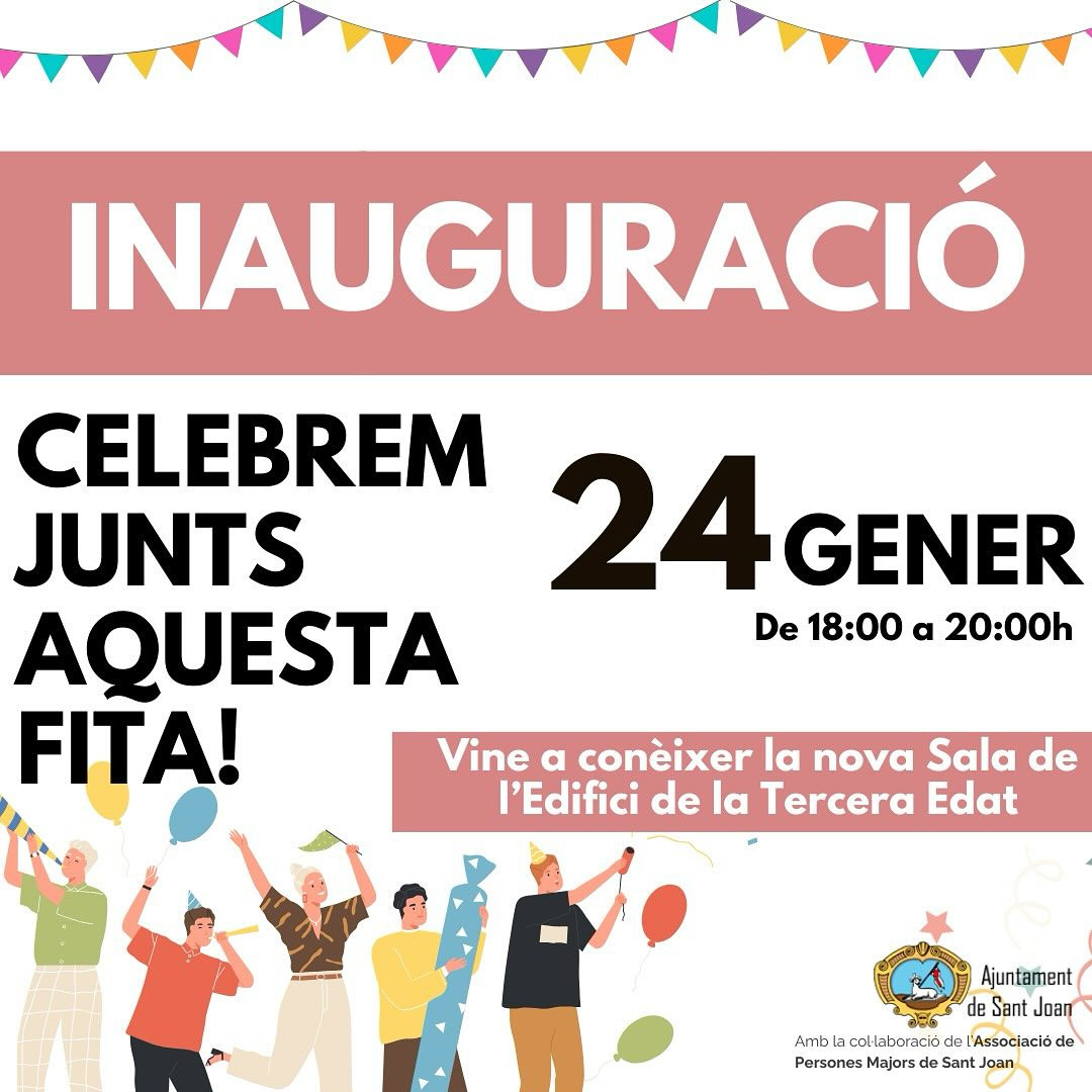 Inauguració de la Sala de l’Edifici de la Tercera Edat