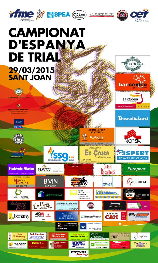 Cartell del Campionat d'Espanya de Trial