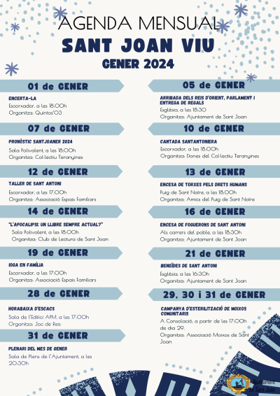 Agenda Mensual gener 2024