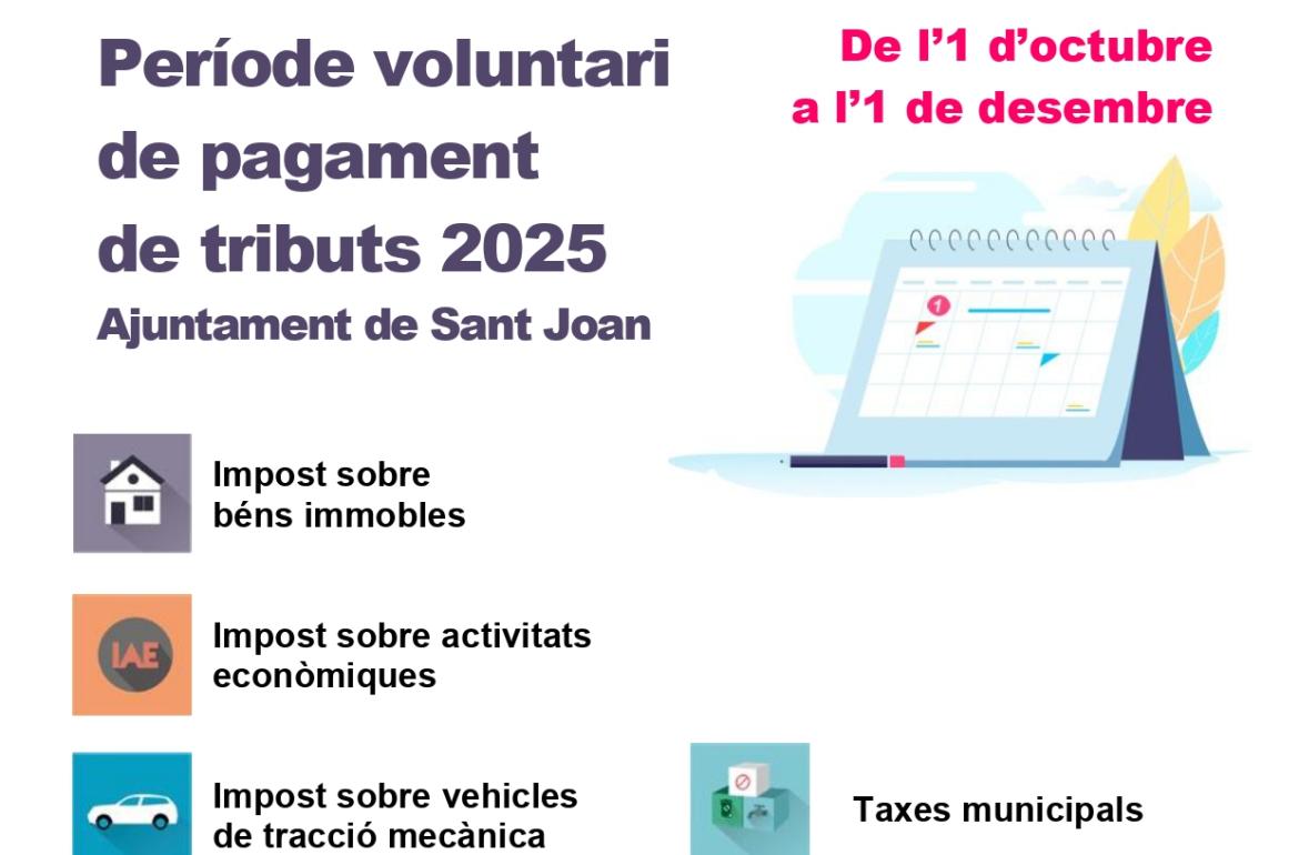 pagament de tributs sant joan