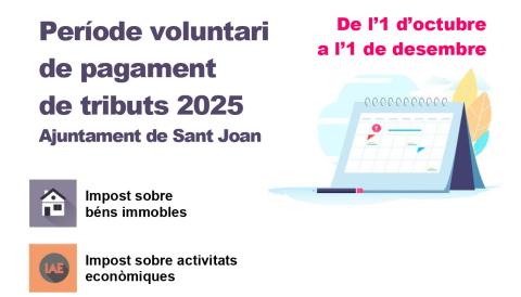 pagament de tributs sant joan